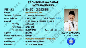 BBI ID CARD PBB-INA DI DOMPET TAMPAK DEPAN